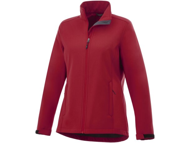 Chaqueta softshell de mujer Maxson impermeable transpirable Negro intenso detalle 32