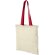Tote de Algodón "nevada" Natural/rojo
