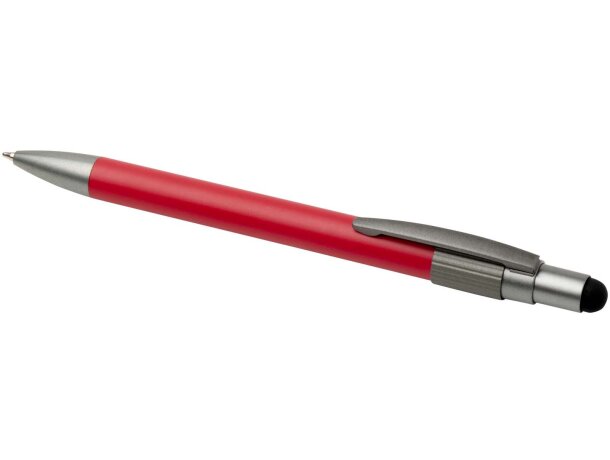 Bolígrafo reciclado RCS con stylus y fidget spinner Rill Rojo detalle 19