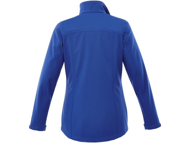 Chaqueta softshell de mujer Maxson impermeable transpirable Azul real clásico detalle 15