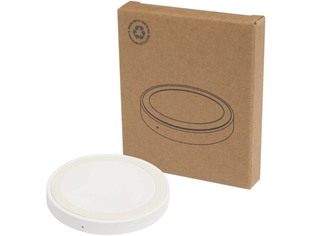 Base de carga inalámbrica Freal 15W plástico reciclado Blanco detalle 5