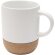 Taza cerámica Billie con base corcho natural