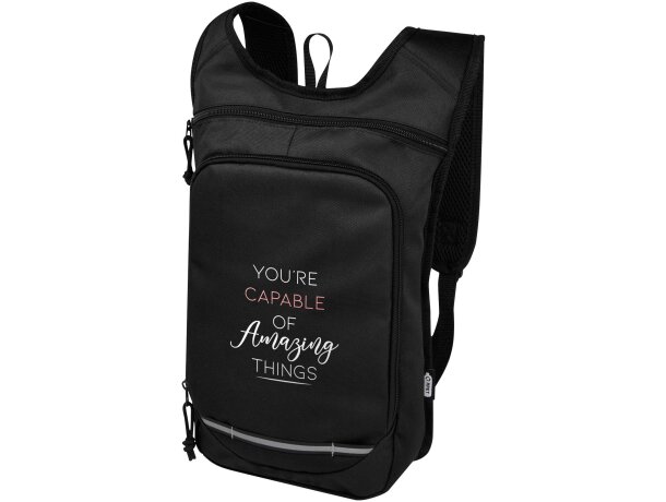 Mochila exterior GRS RPET Trails 6,5L certificada sostenible Negro intenso detalle 1