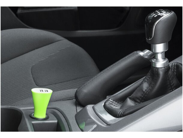 Adaptador doble para coche con usb personalizado