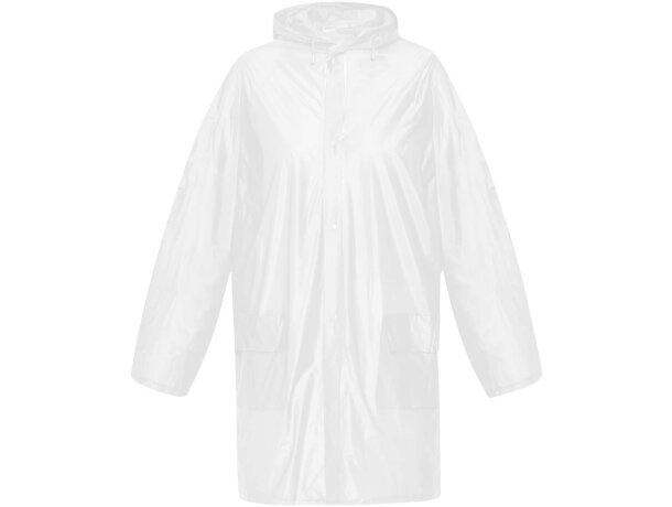 Chubasquero Ada impermeable PVC 90 g/m² talla única unisex Blanco detalle 1