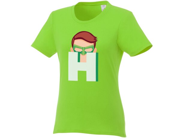 Camiseta de manga corta para mujer ”Heros” Verde manzana detalle 54