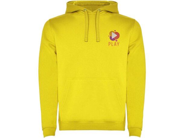 Sudadera con capucha para hombre Urban Roly Amarillo detalle 131