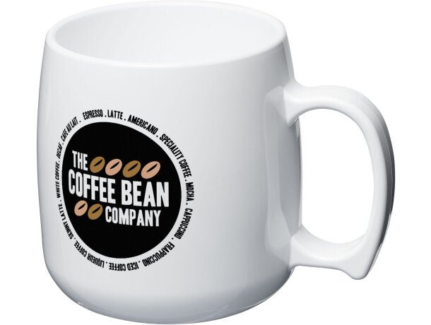 Taza de plástico clásica de 300 ml Blanco detalle 28