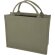 Bolsa tote cuadrada Page algodón y poliéster reciclado 500g Verde