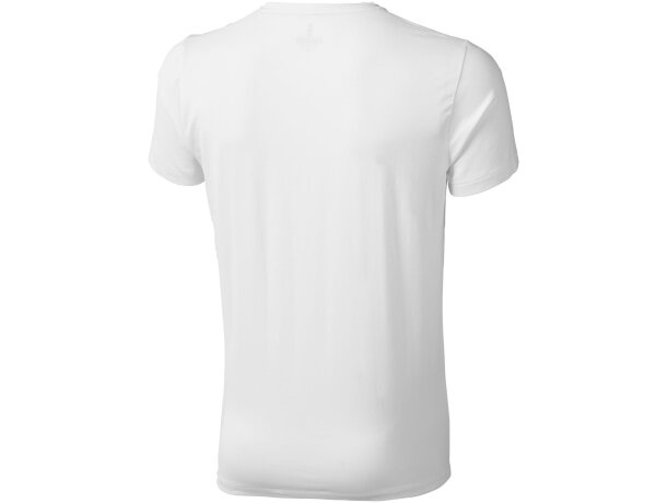 Camiseta manga corta algodón orgánico certificado GOTS hombre 200 g/m2 Blanco detalle 2