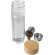 Botella de vidrio borosilicato Bailey 400ml con infusor de té Transparente claro detalle 4