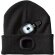 Gorro con luz LED Mighty Negro intenso detalle 3