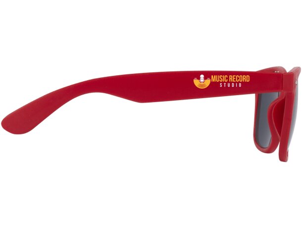Gafas de sol Sun Ray en plástico reciclado con lentes UV400 Rojo detalle 9