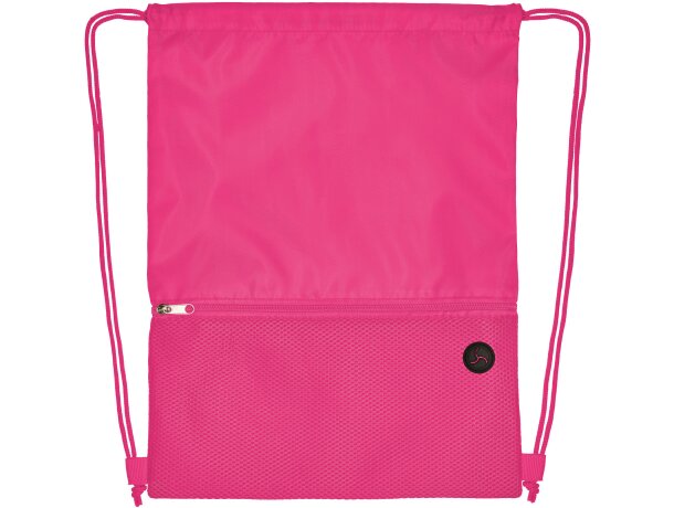 Mochila de cuerdas para empresa poliéster Oriole Magenta detalle 32