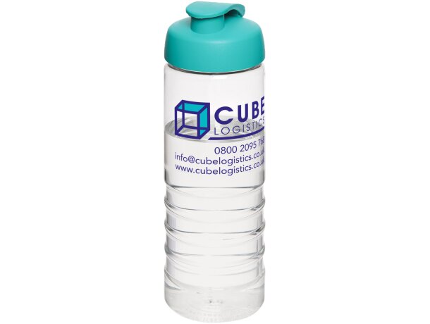 H2O Active® Treble Bidón deportivo con tapa Flip de 750 ml Transparente/azul aqua detalle 15