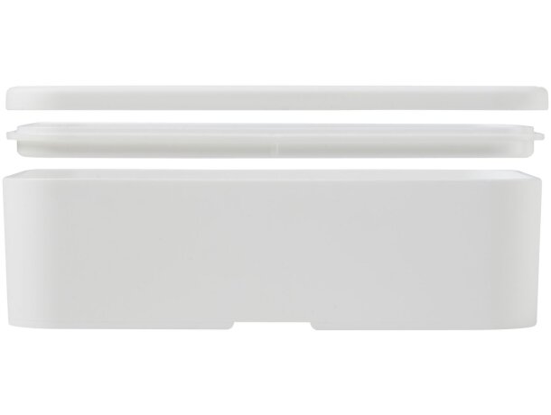 Fiambrera MIYO 700ml con banda PET reciclado Blanco/gris piedra detalle 20