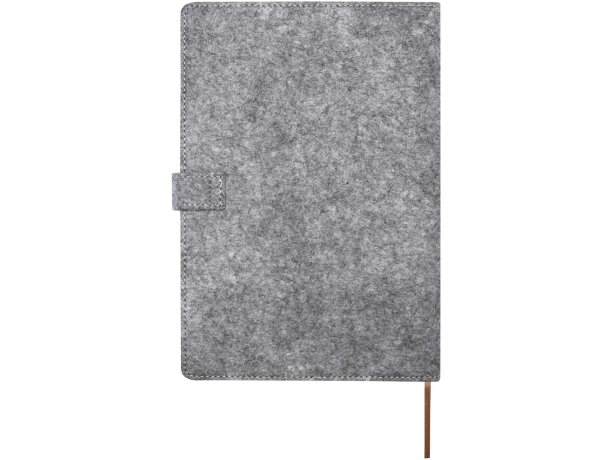 Libreta A5 corcho fieltro reciclado Viviana certificación FSC Natural detalle 3