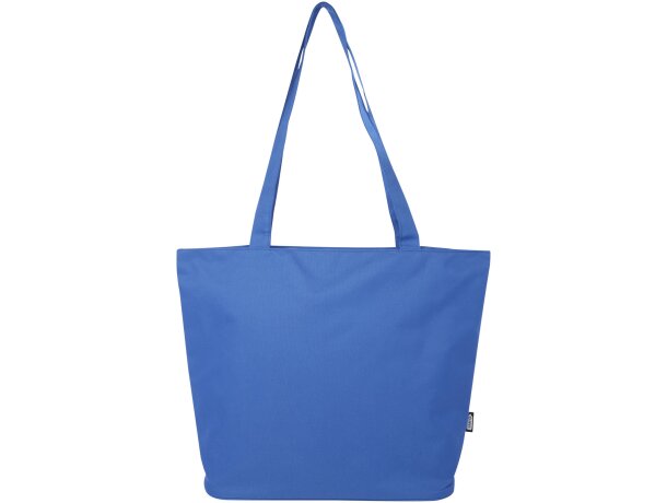 Bolsa tote con cremallera Panama de 20L certificada GRS Azul real detalle 15