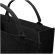 Bolsa tote cuadrada Page algodón y poliéster reciclado 500g Negro intenso detalle 4