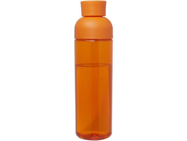 Botella agua RPET 600ml Illuminate con asa silicona Naranja detalle 27