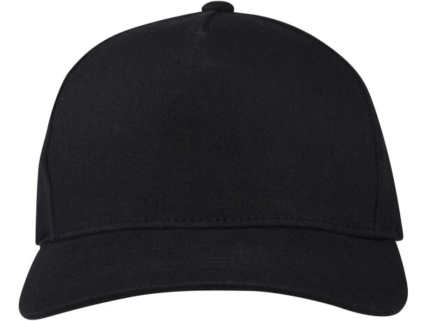 Gorra reciclada cinco paneles con rastreador Aware Onyx Negro intenso detalle 2