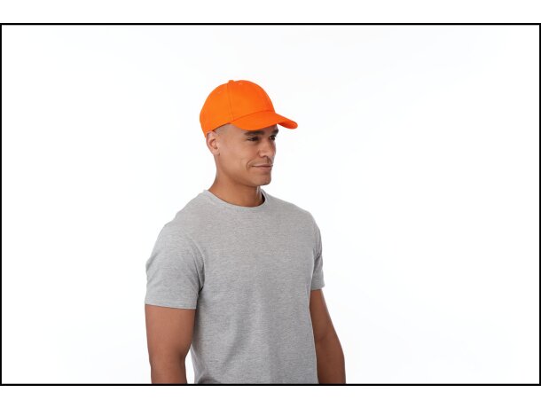 Gorra dividida en 6 paneles. Ideal para merchandising Blanco detalle 4