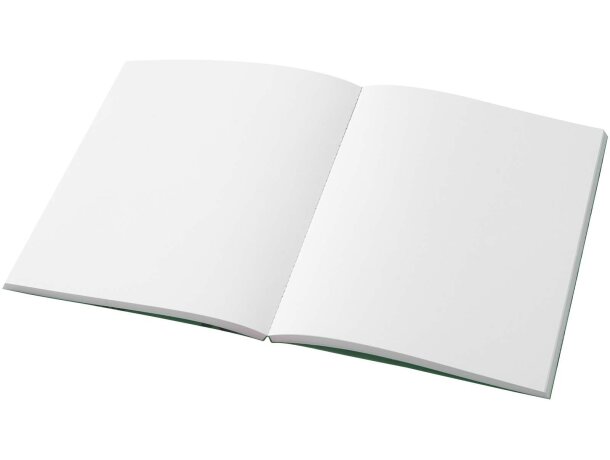 Libreta A5 Novella Austen papel reciclado certificado FSC Verde detalle 13