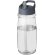 H2O Active® Pulse Bidón deportivo con tapa con boquilla de 600 ml Transparente/gris tormenta