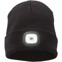Gorro acrílico negro faro LED extraíble Mighty