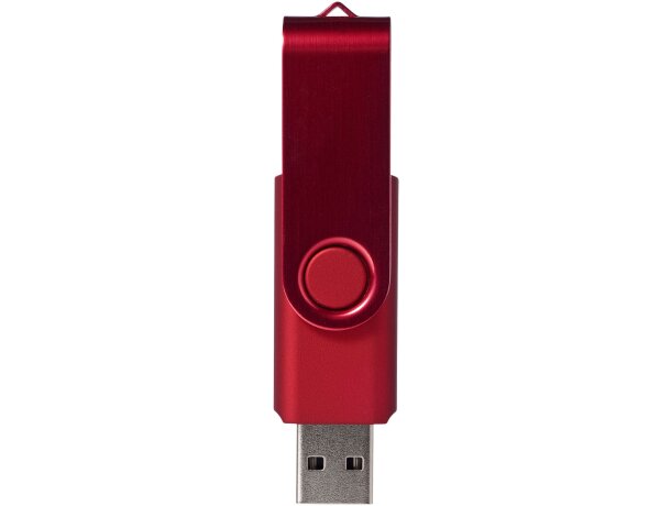 Memoria USB metálica Rotate 4GB con mecanismo rotativo Rojo detalle 10