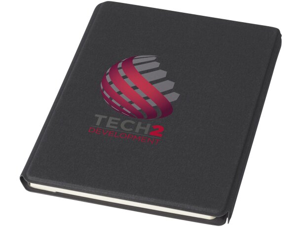 Organizador Notu papel certificado FSC con poliéster reciclado Negro intenso detalle 13