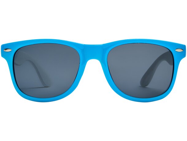 Gafas de sol de color liso Sun Ray Azul aqua detalle 28
