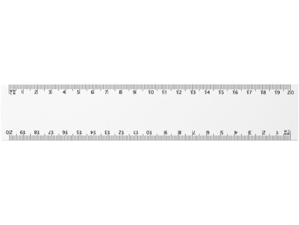 Regla flexible Arc 20 cm en papel sintético blanco Blanco detalle 2