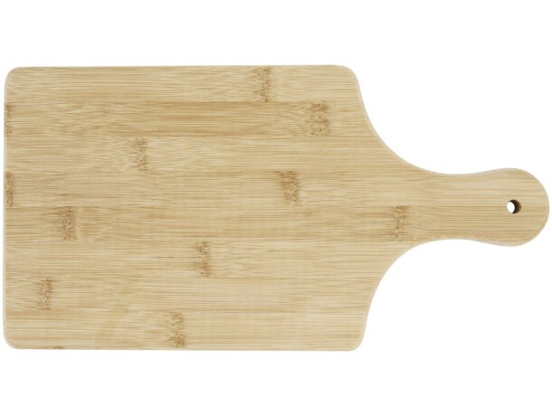 Tabla de cortar de bambú Quimet con personalización láser Natural detalle 3