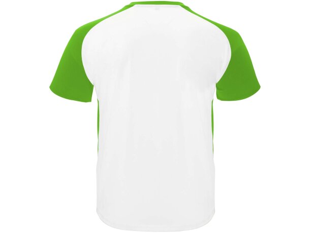 Camiseta deportiva Bugatti Roly cool fit unisex Blanco/verde helecho detalle 6