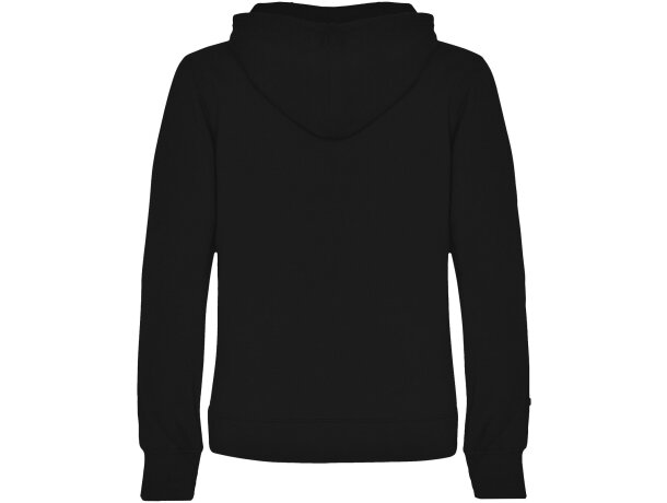 Sudadera con capucha para mujer Urban Roly Negro intenso detalle 2