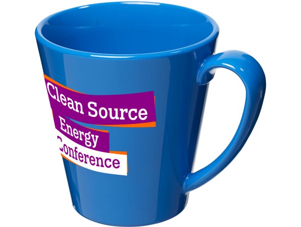 Taza plástico San suprema 350 ml personalizable corporativa Azul detalle 7