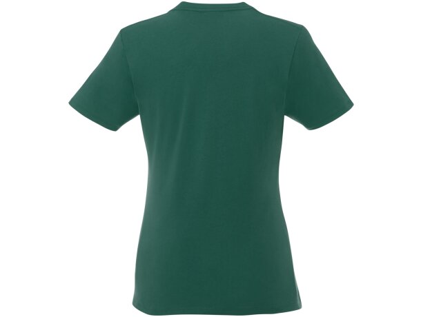 Camiseta de manga corta para mujer ”Heros” Verde bosque detalle 88