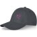 Gorra de 6 paneles Davis Gris tormenta detalle 27