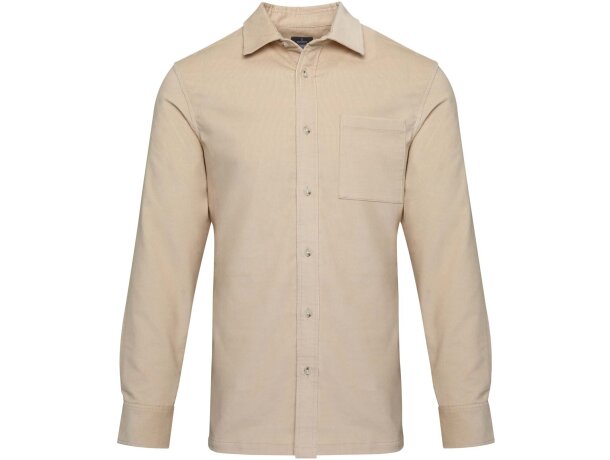 Camisa unisex de pana Alum con bordado y algodón BCI detalle 5