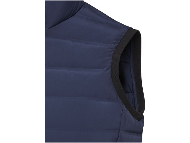 Chaleco acolchado Caltha mujer con plumón reciclado RDS Azul marino detalle 4
