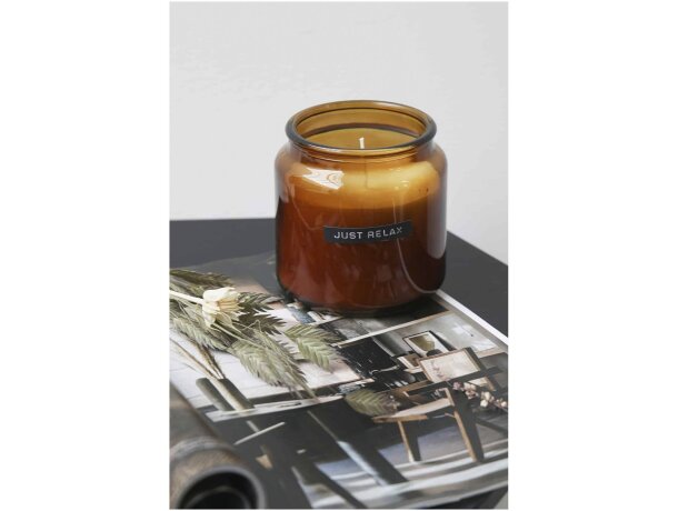 Vela perfumada Wellmark Let's Get Cozy 650g cera de soja natural detalle 4