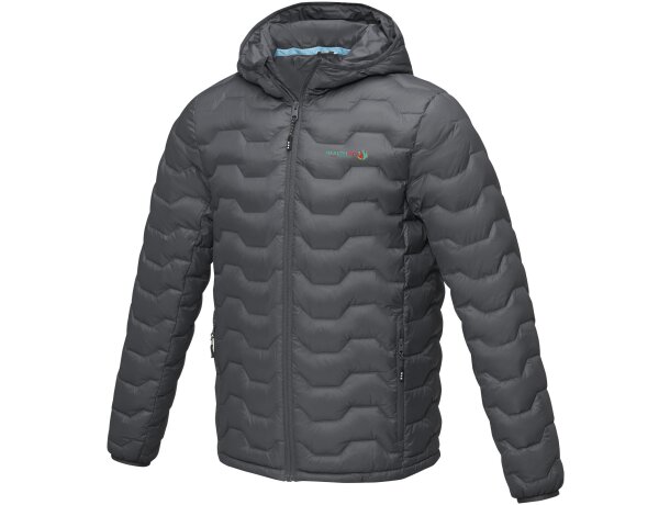 Chaqueta aislante reciclada certificada GRS Petalite hombre Gris tormenta detalle 9
