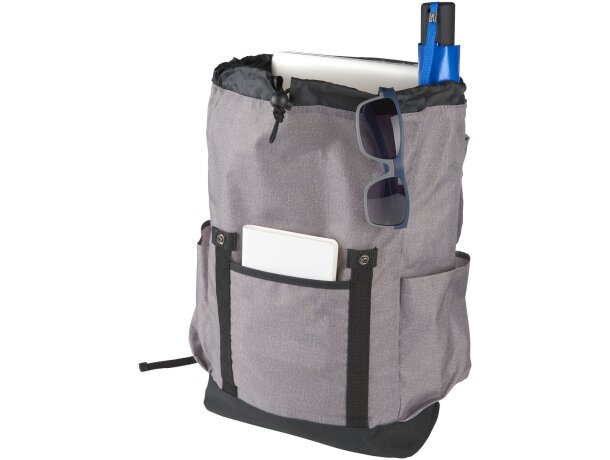 Mochila para portátil de 16 20L Thomas Gris mezcla/negro intenso detalle 4