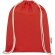 Bolsa con cordón Oregon de algodón reciclado certificado GRS Rojo detalle 14