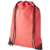 Mochila saco clásica con cuerdas y esquinas reforzadas personalizada roja Mochila saco clásica con cuerdas y esquinas reforzadas personalizada roja