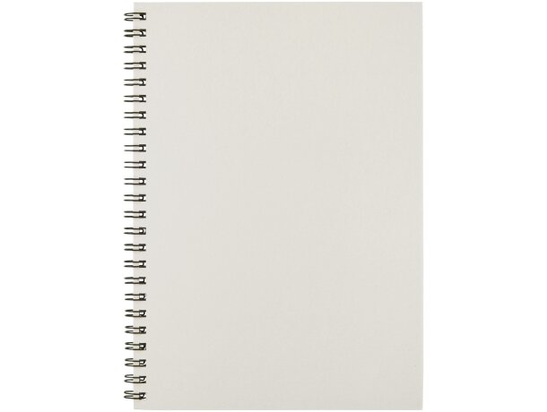 Cuaderno espiral A5 Desk-Mate papel reciclado 50 hojas Blanco marfil detalle 5
