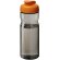 Bidón deportivo de 650 ml con tapa Flip H2O Active® Base Tritan™ Carbón/naranja