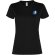 Camiseta deportiva mujer Slam Roly poliéster reciclado Negro intenso detalle 3