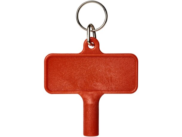 Llavero llave de radiador de plástico largo Rojo detalle 6